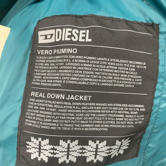 Diesel Winter Down jacket green - Picture 4 of 7
